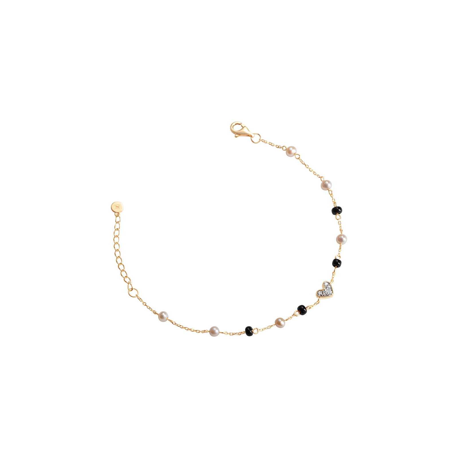 Everlasting Love Bracelets with Black Beads (Children)