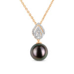 Ila Pearl and Diamond Necklace