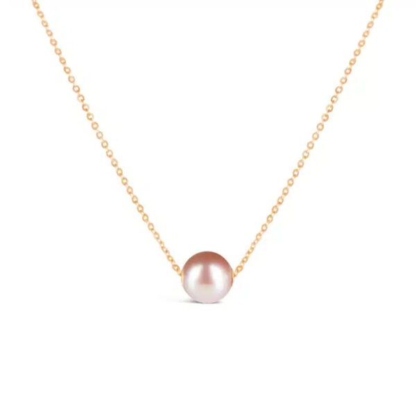 Lavender Floating Pearl Necklace