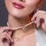 Libra Zodiac Oval Pearl Necklace