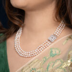 Lydia 3 Strands Light Lavender Pearl Necklace
