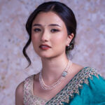 Lydia 3 Strands Light Lavender Pearl Necklace