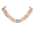 Lydia 3 Strands Multi-Colour Pearl Necklace