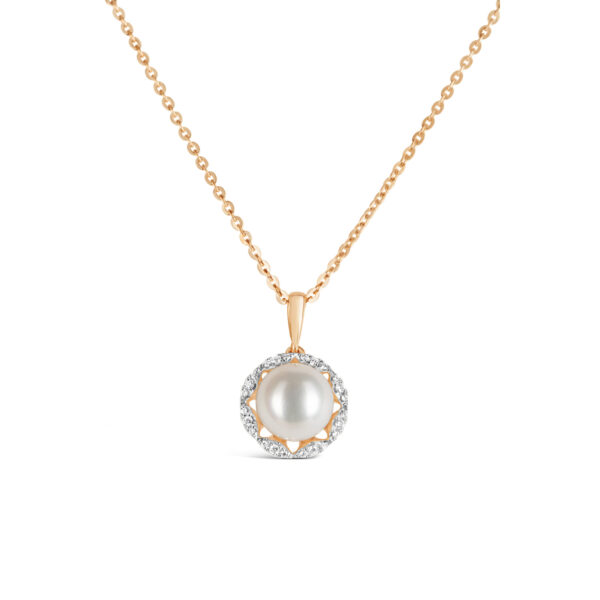Mira Pearl and Diamond Necklace
