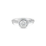 Montse Diamond Halo Engagement Ring