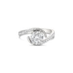 Nicolette Twist Micropave Solitaire Engagement Ring