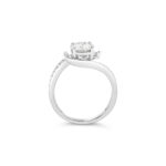Nicolette Twist Micropave Solitaire Engagement Ring