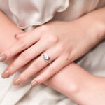 Nicolette Twist Micropave Solitaire Engagement Ring