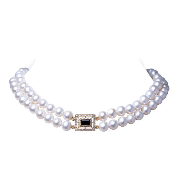 Noir Diamond and Pearl Choker