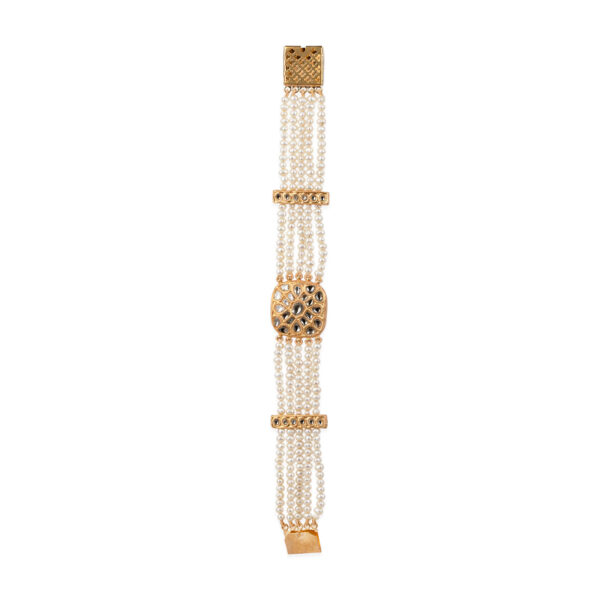 Noor Station Gold and Polki Bracelet