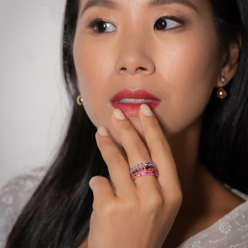 Pink Tourmaline Pop Ring