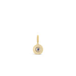 Gaze of Gold Round Evil Eye Pendant