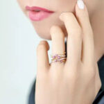 Round Ruby Blossom Ring