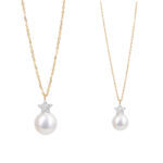Superstar Diamond Necklace with Pearl Drop (Children)