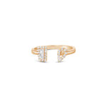 Toi Et Moi Trapezoid and Pear Diamond Ring
