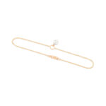 White Heart Anklet