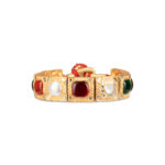 Zeenat Navratna Gold Polki Bracelet
