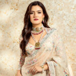 Zeenat Red Choker + Earring Polki Set A