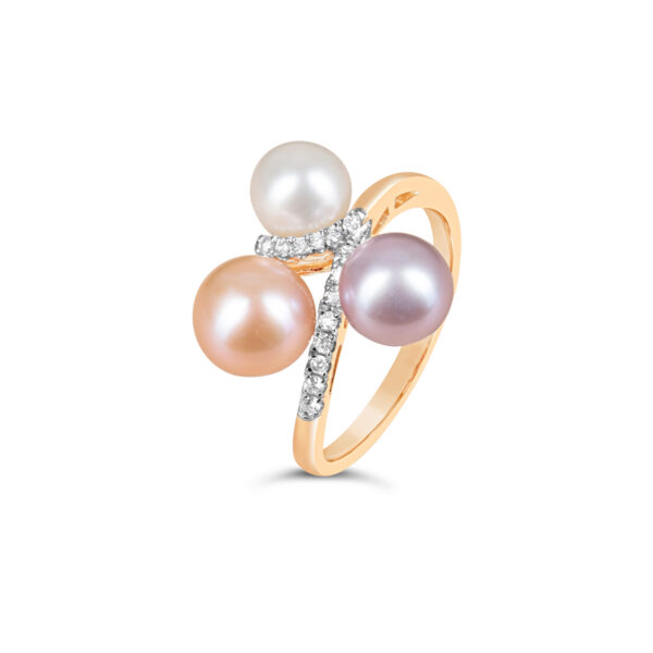 Zoya Pearl and Diamond Ring