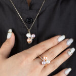 Zoya Pearl and Diamond Ring