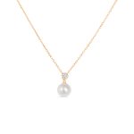 Akari Pearl and Diamond Necklace