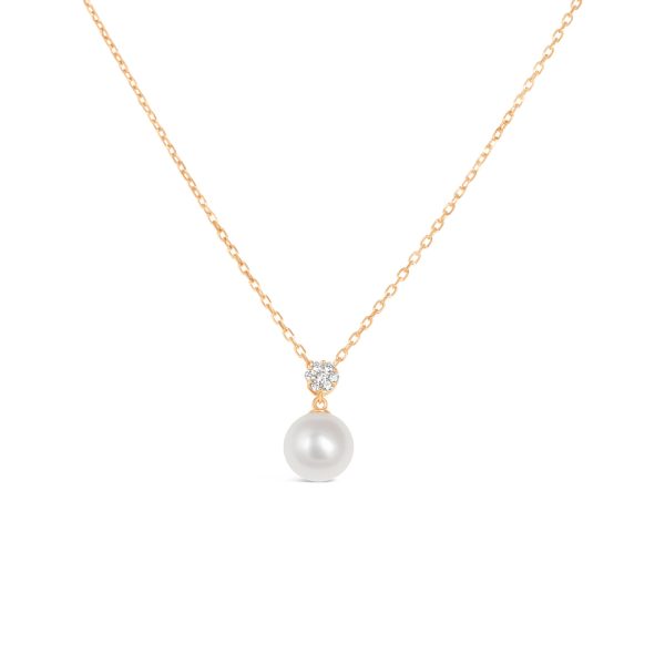 Akari Pearl and Diamond Necklace