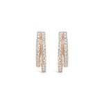 Double Pave Diamond Single Hoop
