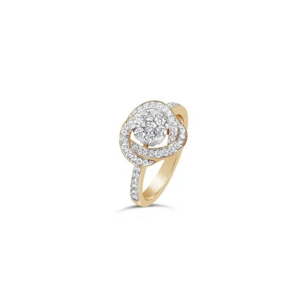Kim Swirl Diamond Engagement Ring