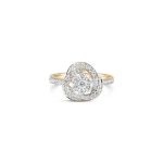 Kim Swirl Diamond Engagement Ring