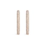 Large U Pave Diamond Single Stud