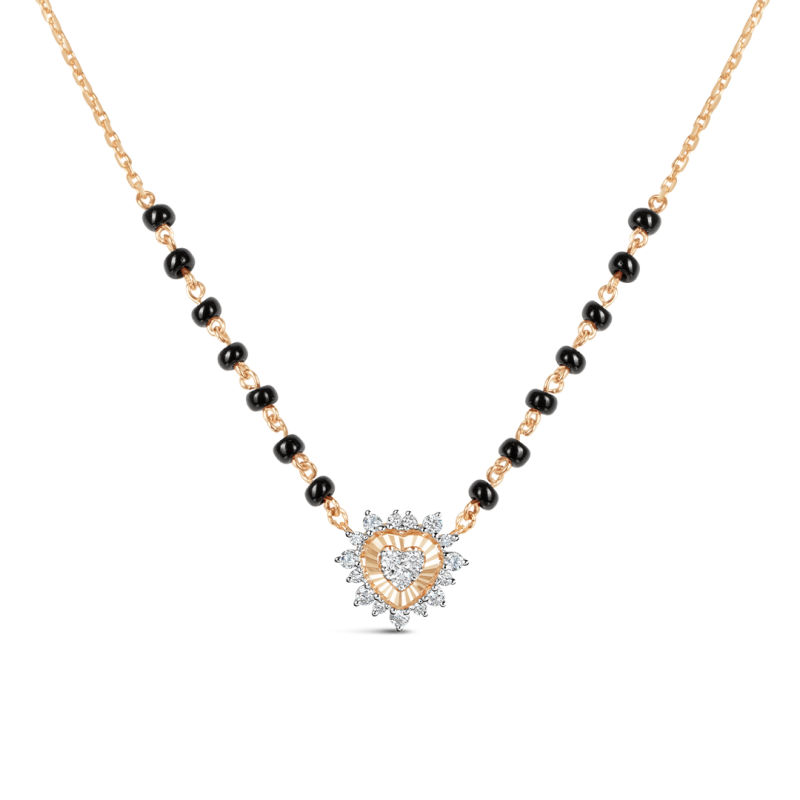 Luminous Diamond Heart Mangalsutra