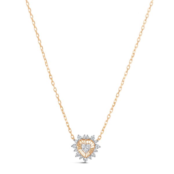 Luminous Diamond Heart Necklace