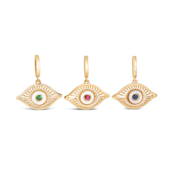 Gaze of Gold Evil Eye Pendant