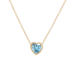 Heart Beat Necklace – Blue Topaz