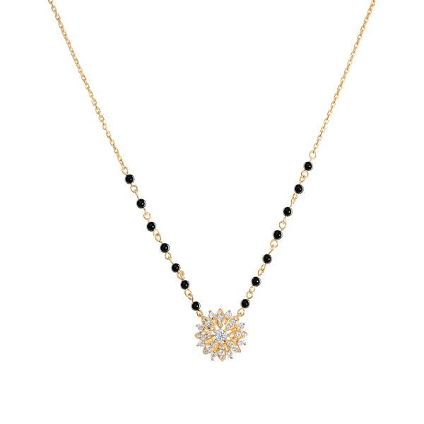 Pushpa Diamond Mangalsutra without Pearl