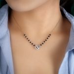 Luminous Diamond Heart Mangalsutra