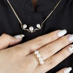 Ava Pearl and Diamond Ring