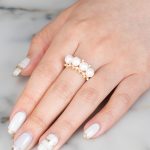 Ava Pearl and Diamond Ring