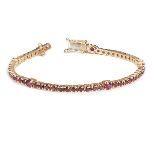 Garnet Tennis Bracelet/ January