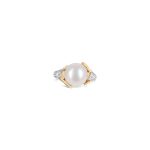 Luna Pearl & Diamond Ring