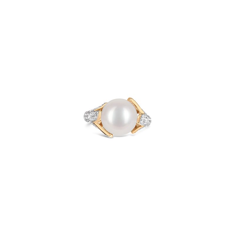 Luna Pearl & Diamond Ring