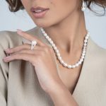 Luna Pearl & Diamond Ring