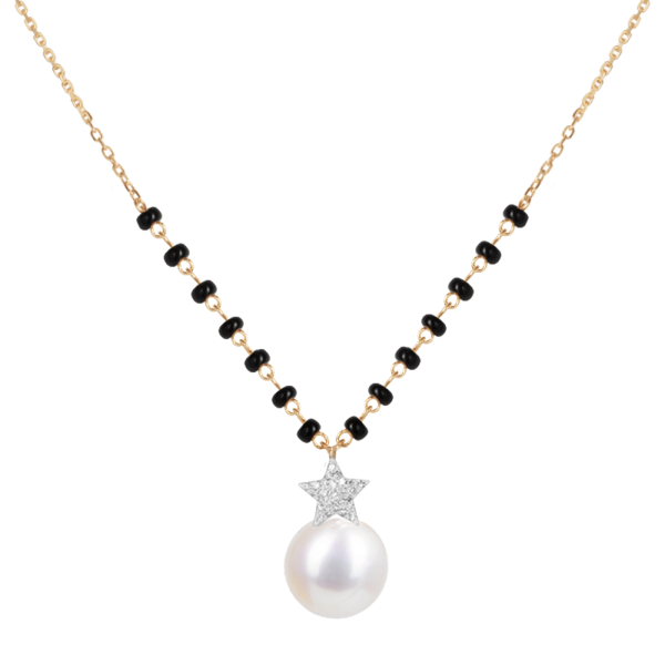 Superstars Diamond Mangalsutra with Pearl Drop/ Regular