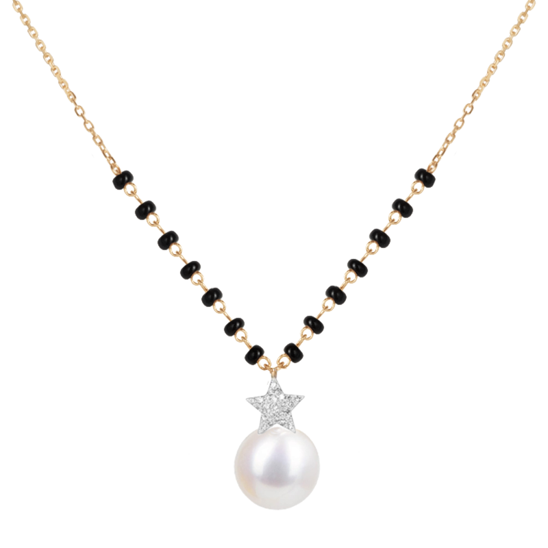 Superstars Diamond Mangalsutra with Pearl Drop/ Regular