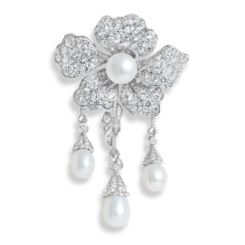 Floral Drop Brooche