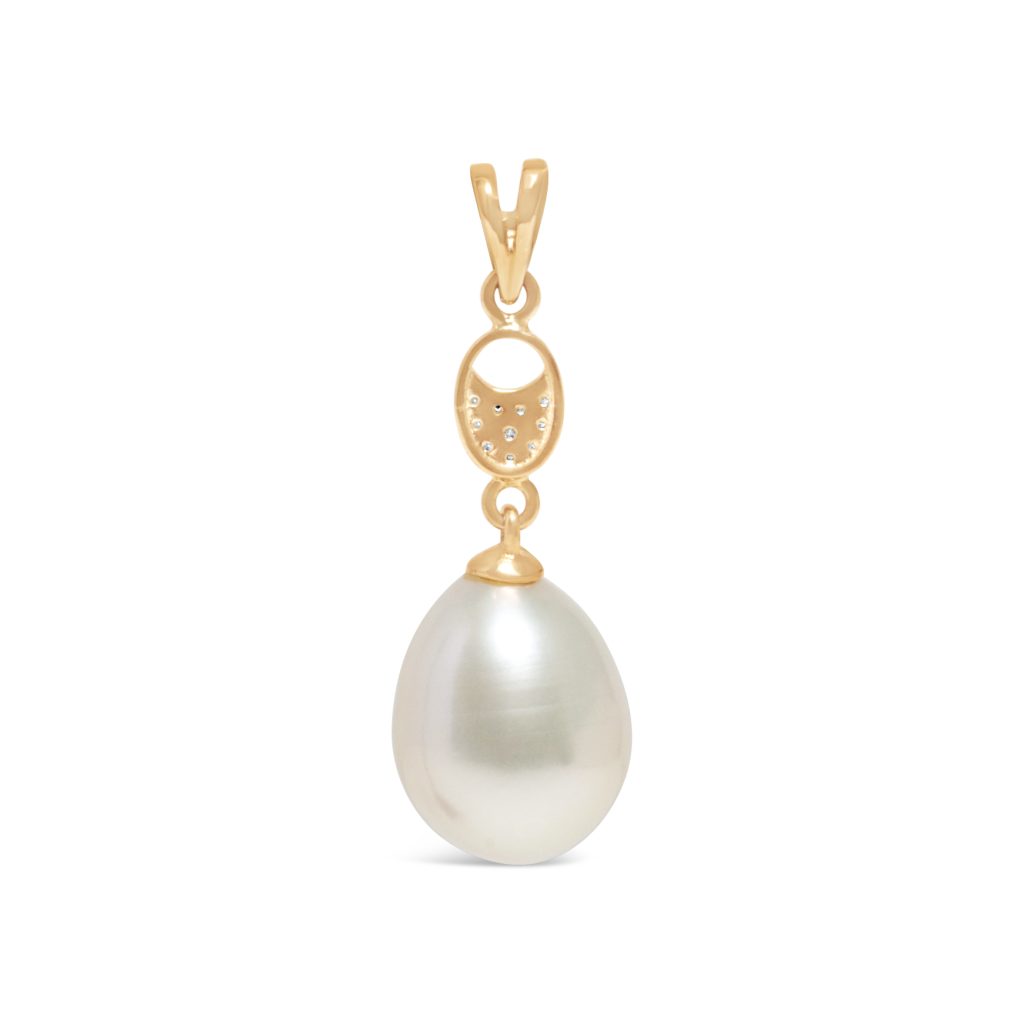 Emi Pearl & Diamond Pendant