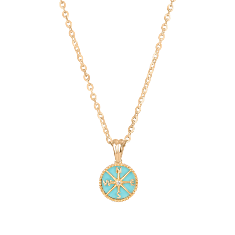 Inner Compass Pendant - Turquoise