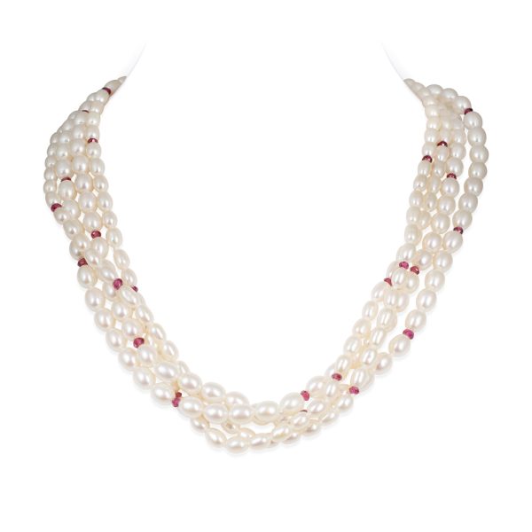 Ivy Oval Pearl Necklace