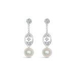 Fleur Small Earrings with Pearl