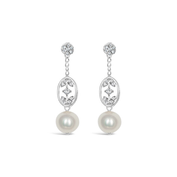 Fleur Small Earrings with Pearl